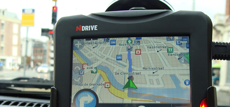 GPS i bil.